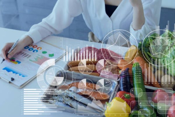 Food and science concept. Dietitian. Nutrition.